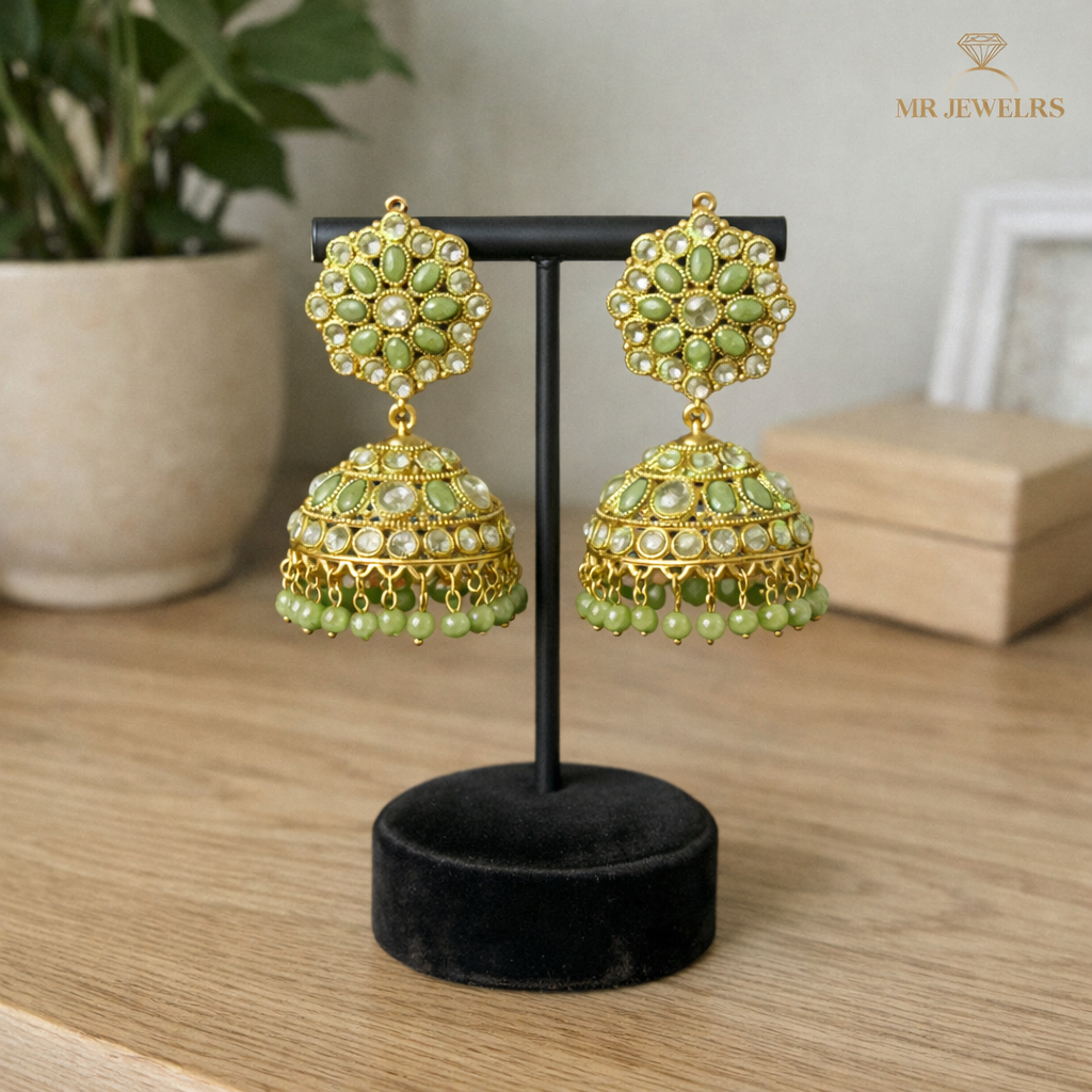 Eloise Gold Jhumka Earrings