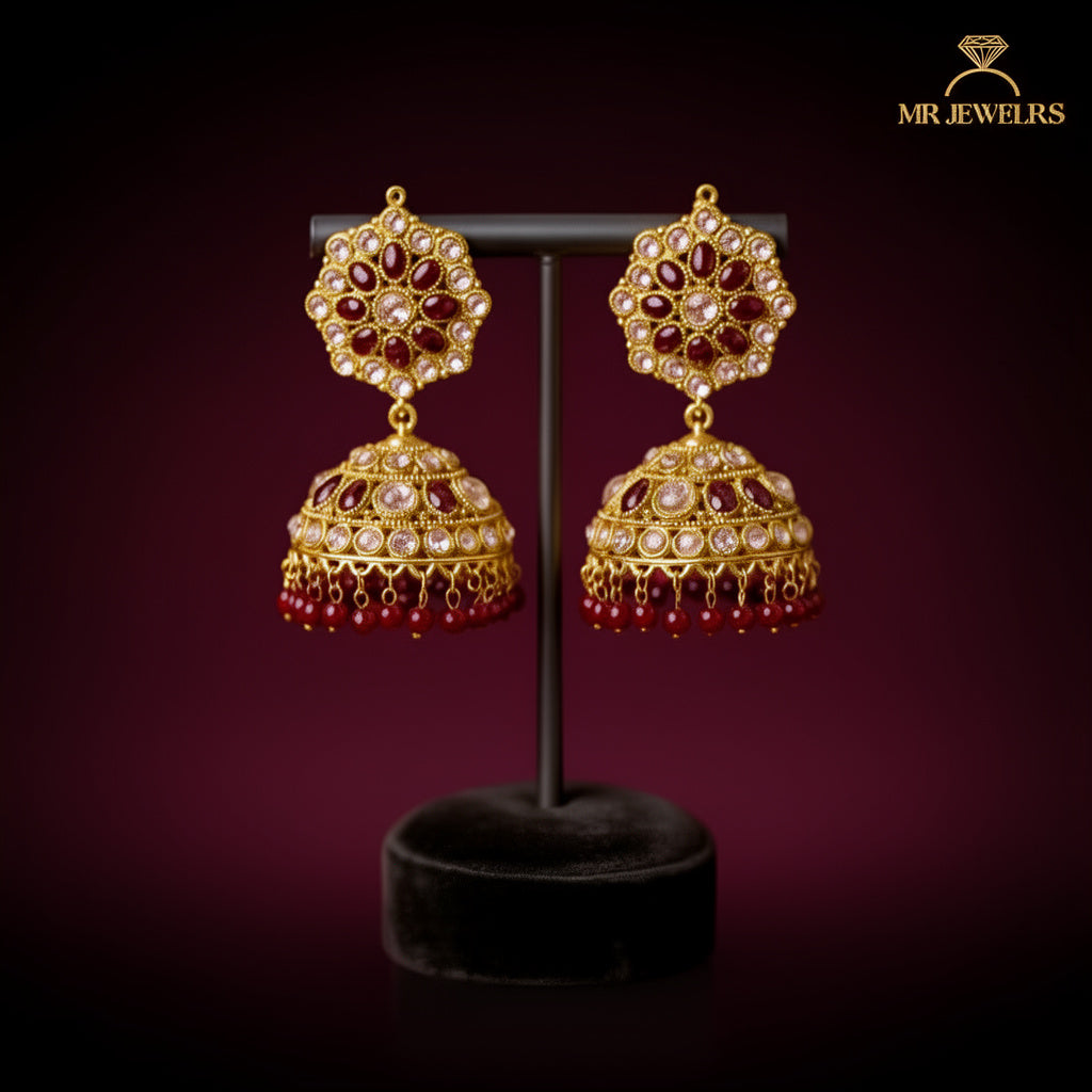 Eloise Gold Jhumka Earrings