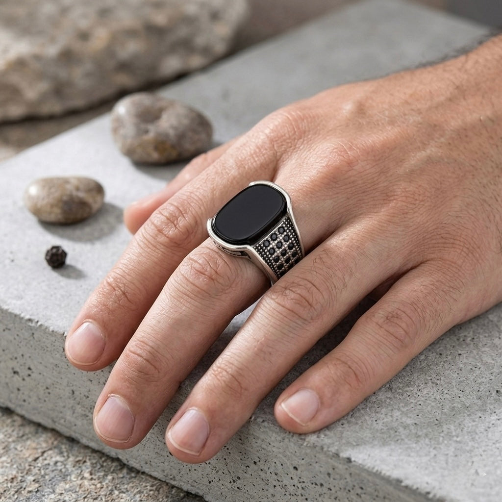 Black Stone Premium Ring