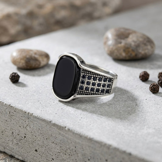 Black Stone Premium Ring