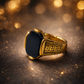 Luxury Black Stone Gold Ring