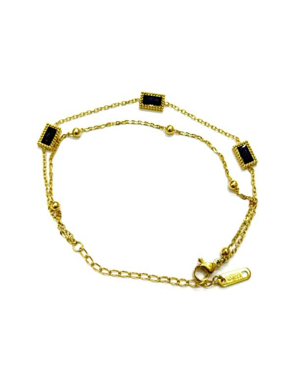 ✨exquisite stainless steel emerald chain bracelet ✨